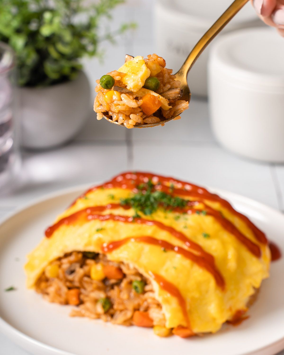 Omurice με Ρύζι για Σούσι